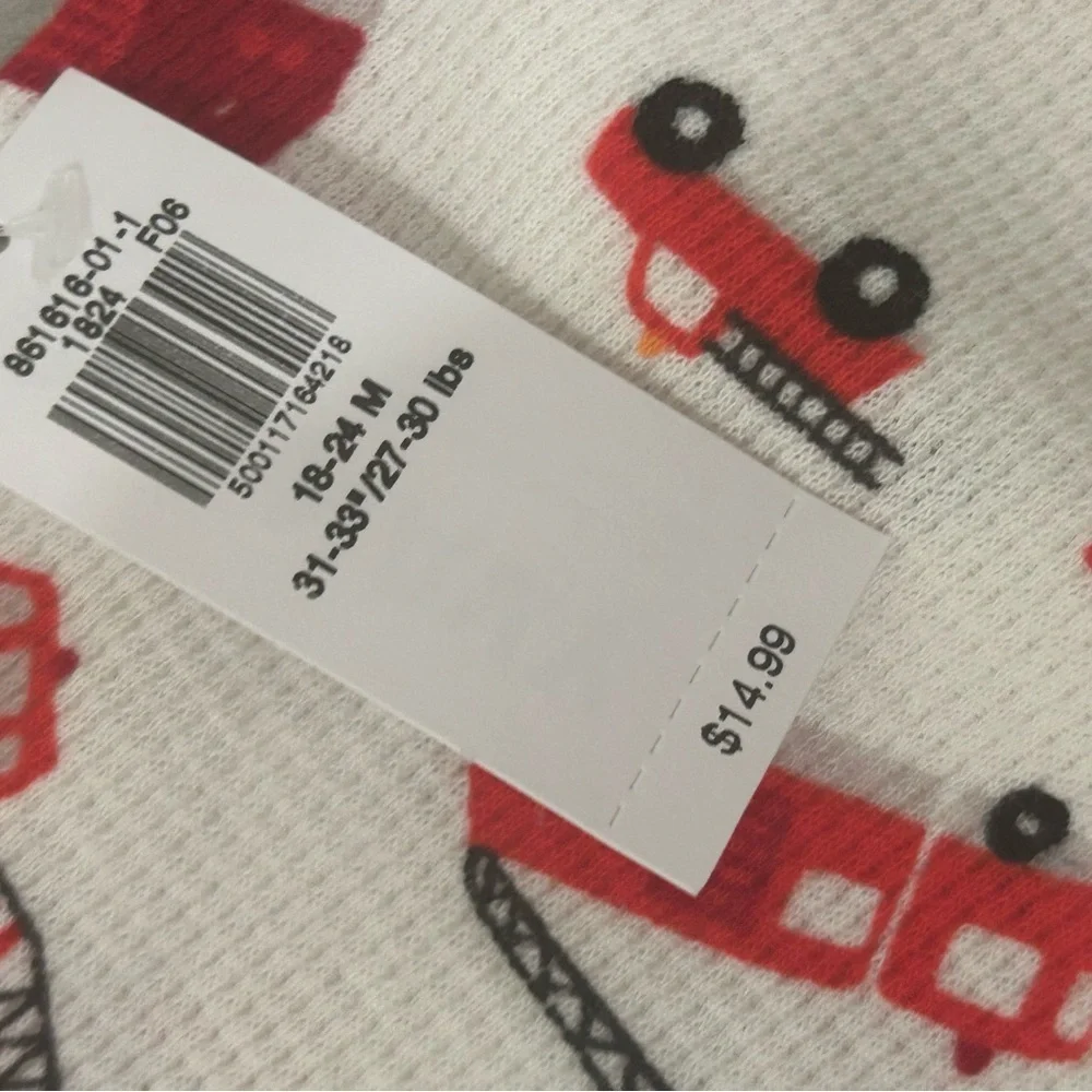 NWT Toddler Boy Sleeveless Thermal-Knit Henley One-Piece